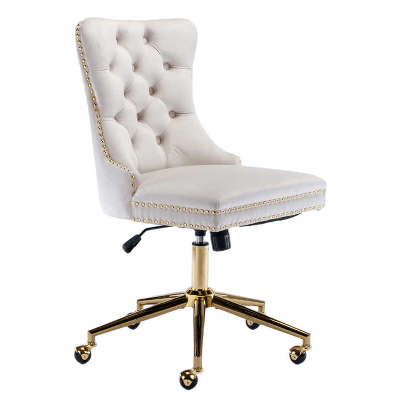 Velvet Home Office Chair- Beige Payday Deals