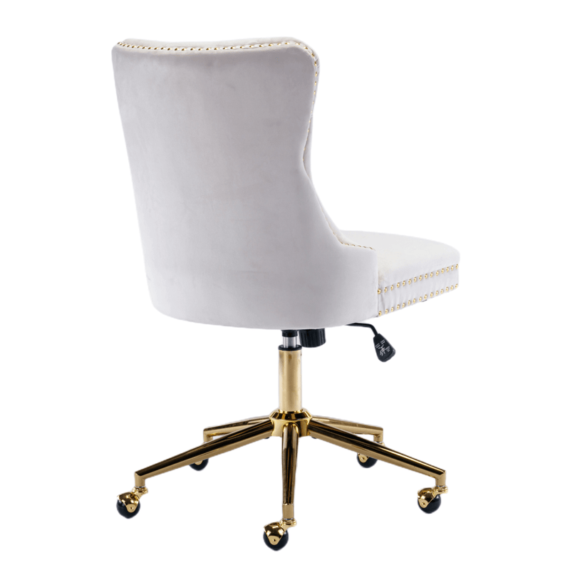 Velvet Home Office Chair- Beige Payday Deals