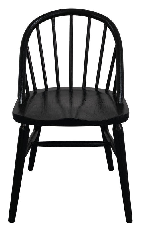 Vera Solid Oak Dining Chair - Set of 2 (Black) Payday Deals