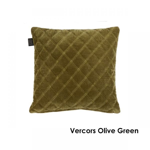 Vercors Cotton Olive Green Cushion by Bedding House Payday Deals