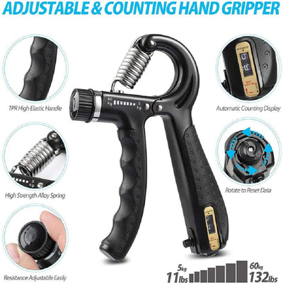 VERPEAK 5 in 1 Hand Grips, Adjustable Hand Grip Strengthener Kit with Carry Bag Payday Deals