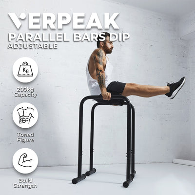 VERPEAK Adjustable Parallel Bar (1Pair) Payday Deals