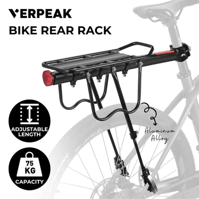 VERPEAK Bike Rear Rack (Black) VP-BRR-100-JK Payday Deals
