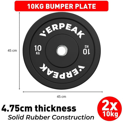 VERPEAK Black Bumper weight plates-Olympic (15kgx1) VP-WP-102-FP / VP-WP-102-LX Payday Deals