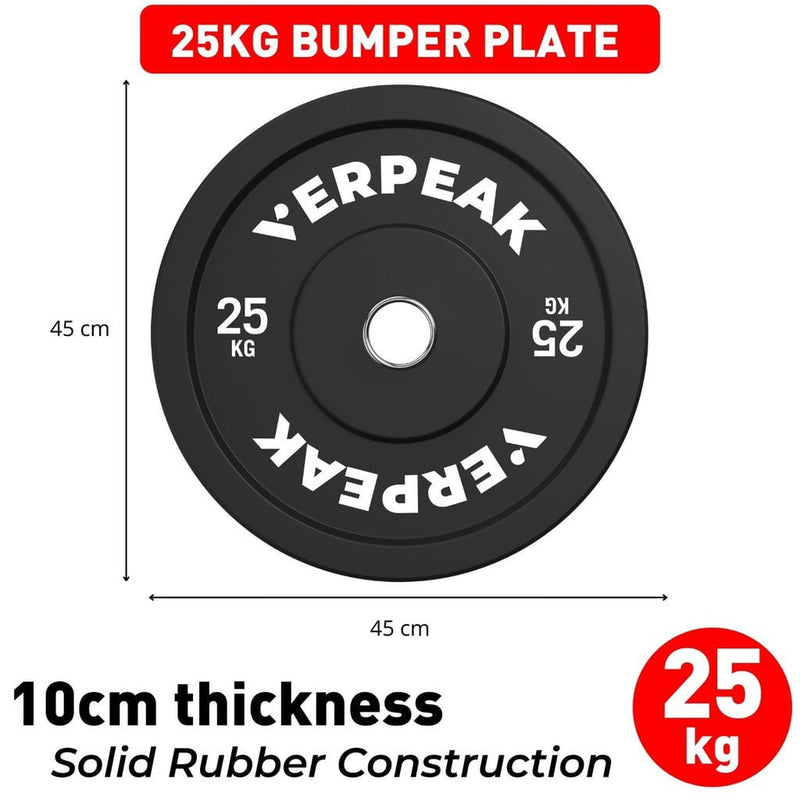 VERPEAK Black Bumper weight plates-Olympic (15kgx1) VP-WP-102-FP / VP-WP-102-LX Payday Deals