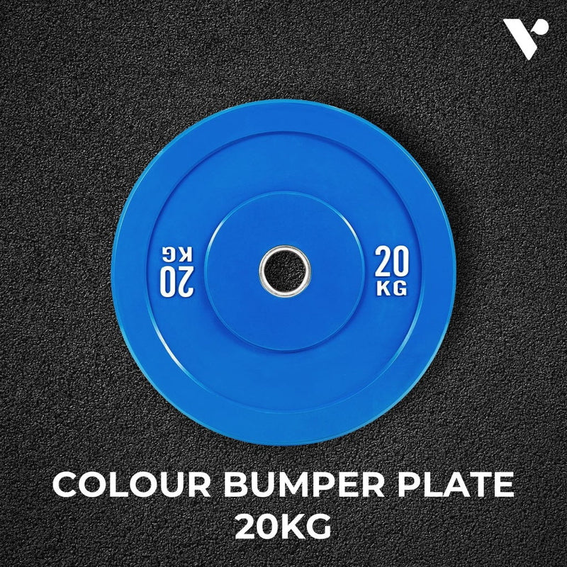 Verpeak Colour Bumper Plate 20KG Blue VP-WP-108-FP Payday Deals