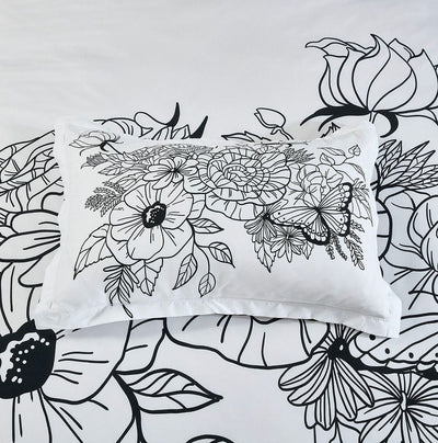 Viene Floral Quilt Cover Set - King Size Payday Deals