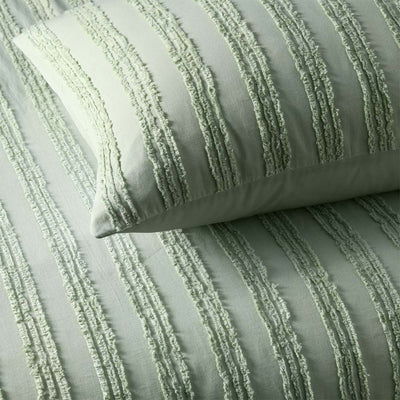 Vintage Design Homewares Reflections Sage Cotton Quilt Cover Set King Payday Deals