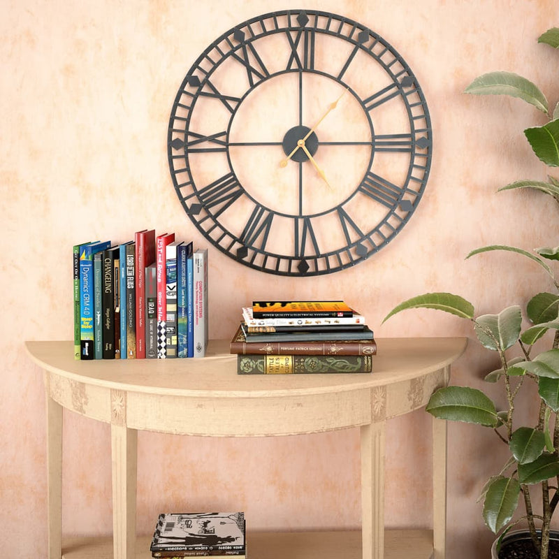 Vintage Wall Clock with Quartz Movement Metal 60 cm XXL Payday Deals