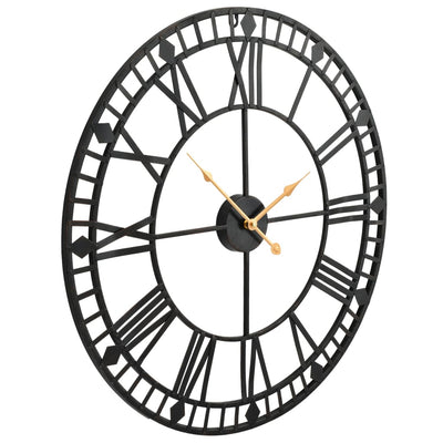 Vintage Wall Clock with Quartz Movement Metal 60 cm XXL Payday Deals