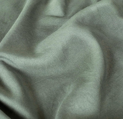 Vintage Washed Microfibre Sheet Set with 1 Pillowcase - Khaki Green - King Single Payday Deals