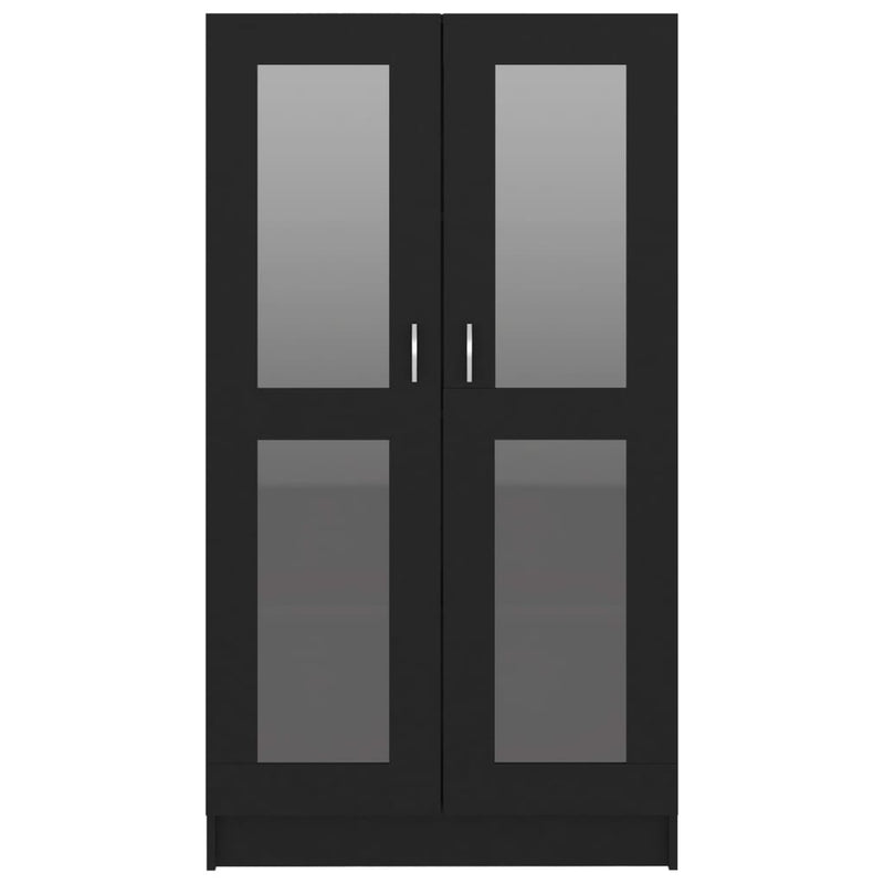 Vitrine Cabinet Black 82.5x30.5x150 cm Engineered Wood Payday Deals