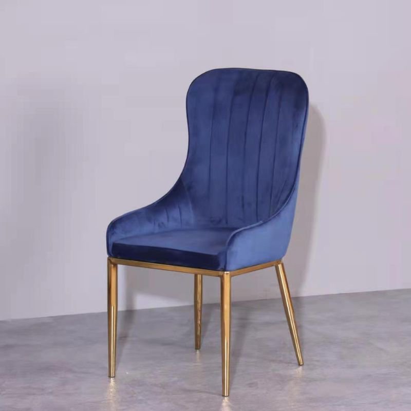 Vivian Blue Gold Velvet Dining Chair Payday Deals