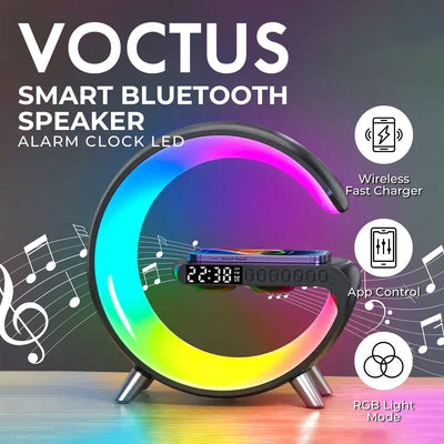 VOCTUS 5 in 1 Bedside Table Lamp with 15W Quick Wireless Charger (Black) VT-WC -102-NH Payday Deals