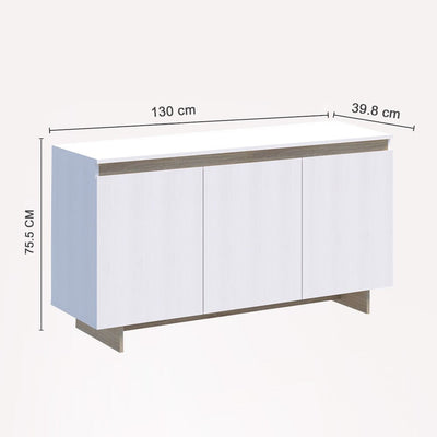 Vogue 3 Door Sideboard Buffet Table | Minimalist and Contemporary Design Payday Deals