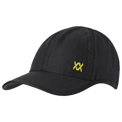 VOLKL Perforated Tennis Hat Baseball Cap - Black/Neon Yellow Payday Deals