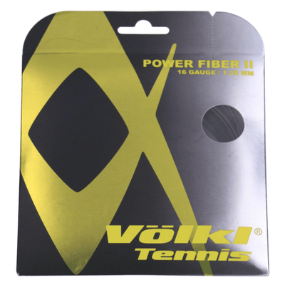 Volkl Power Fiber Black Tennis String 16/1.32 (12 M Set) Payday Deals