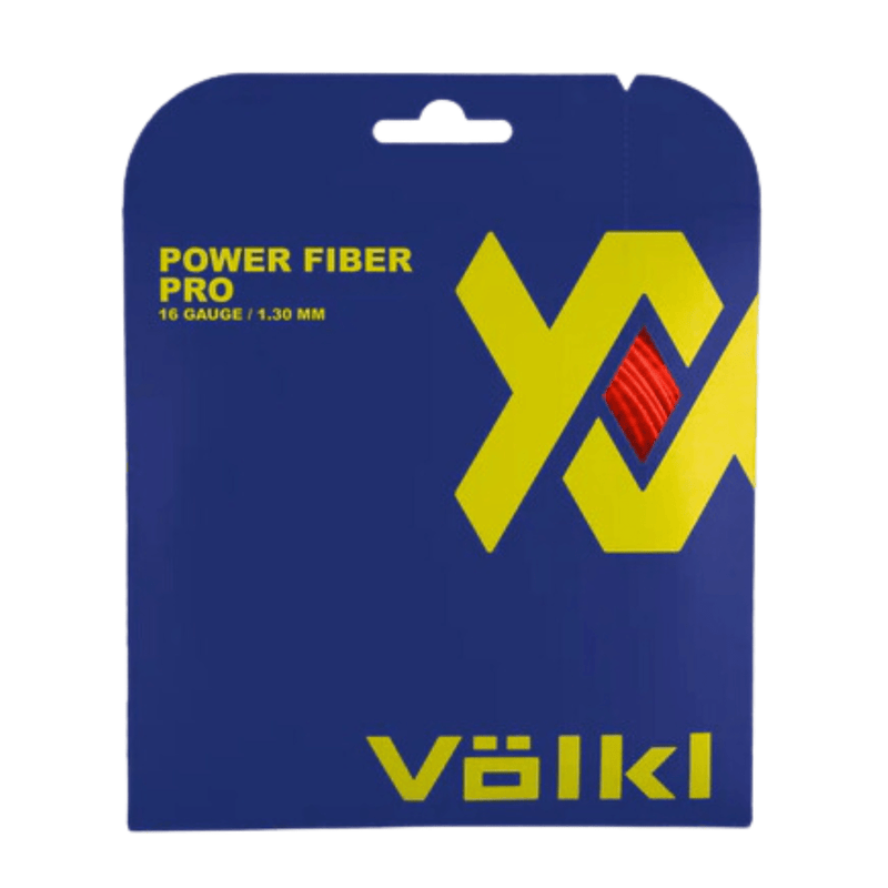 Volkl Power Fiber Pro- Lava 16g/1.30mm Tennis String - 12 M Set Payday Deals