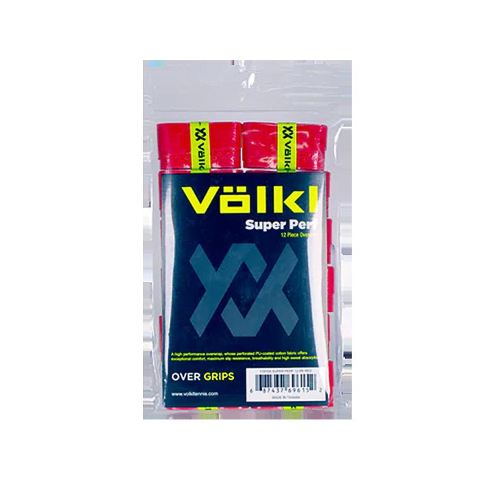 Volkl Super Perf 12 Pack Over Grips Tennis Bulk - Red Payday Deals