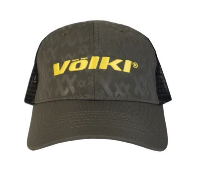 Volkl Trucker Baseball Army Hat Cap - Olive/Neon Yellow Payday Deals