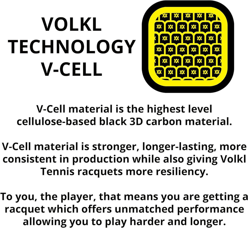 VOLKL V-CELL 10 (300g) Tennis Racquet - Unstrung - 4 1/4 Payday Deals