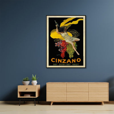 Wall Art 100cmx150cm Cinzano Black Frame Canvas Payday Deals