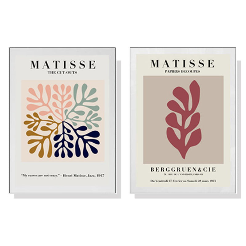 Wall Art 100cmx150cm Matisse 2 Sets White Frame Canvas Payday Deals