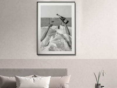 Wall Art 50cmx70cm Vintage Fashion Feminist Picture, Black Frame Canvas Payday Deals