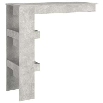Wall Bar Table Concrete Grey 102x45x103.5 cm Engineered Wood Payday Deals