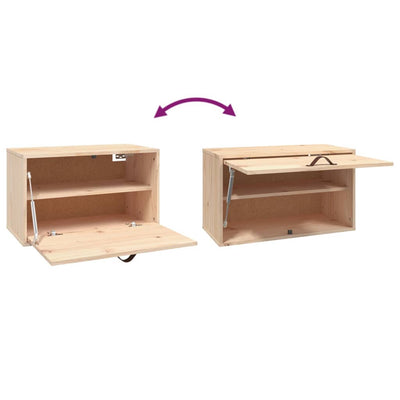 Wall Cabinet 60x30x35 cm Solid Wood Pine Payday Deals