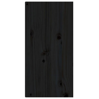 Wall Cabinet Black 30x30x60 cm Solid Wood Pine Payday Deals