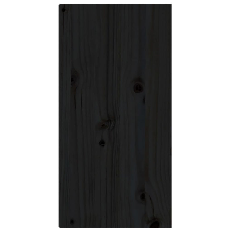 Wall Cabinet Black 30x30x60 cm Solid Wood Pine Payday Deals