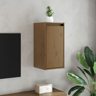 Wall Cabinet Honey Brown 30x30x60 cm Solid Wood Pine