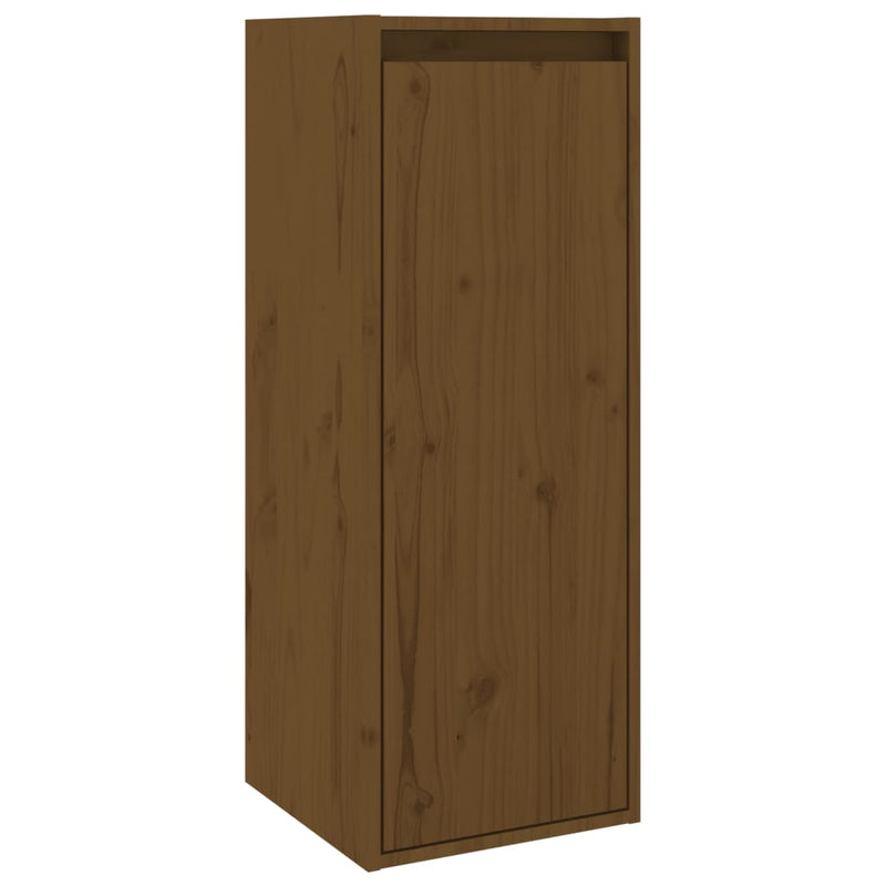Wall Cabinet Honey Brown 30x30x80 cm Solid Wood Pine Payday Deals