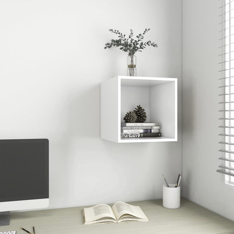 Wall Cabinet White 37x37x37 cm Engineered Wood Payday Deals