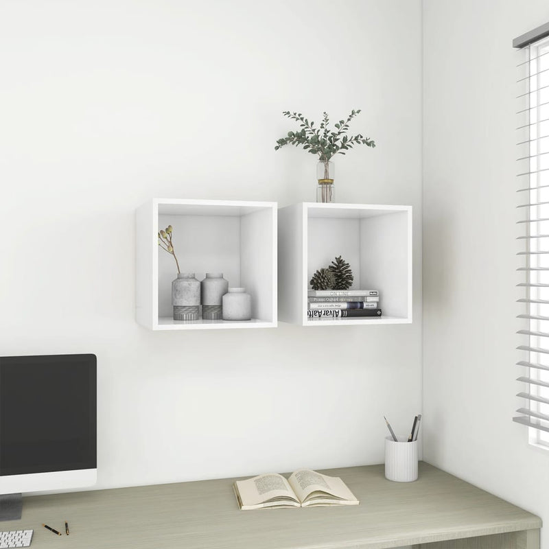 Wall Cabinet White 37x37x37 cm Engineered Wood Payday Deals