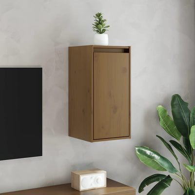 Wall Cabinets 2 pcs Honey Brown 30x30x60 cm Solid Wood Pine Payday Deals