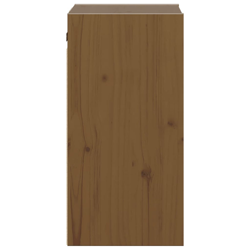 Wall Cabinets 2 pcs Honey Brown 30x30x60 cm Solid Wood Pine Payday Deals