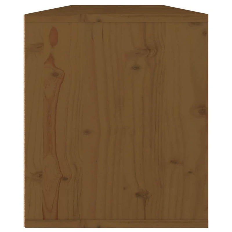 Wall Cabinets 2 pcs Honey Brown 60x30x35 cm Solid Wood Pine Payday Deals