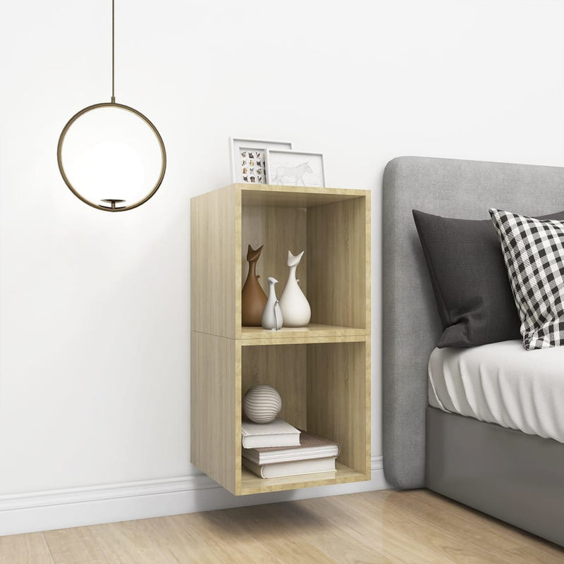 Wall Cabinets 2 pcs Sonoma Oak 37x37x37 cm Engineered Wood Payday Deals