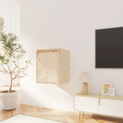 Wall Cabinets 2pcs 30x30x40 cm Solid Wood Pine Payday Deals