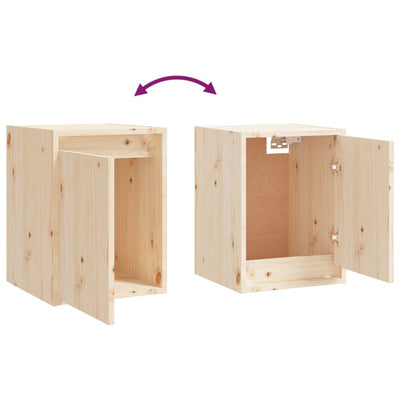 Wall Cabinets 2pcs 30x30x40 cm Solid Wood Pine Payday Deals