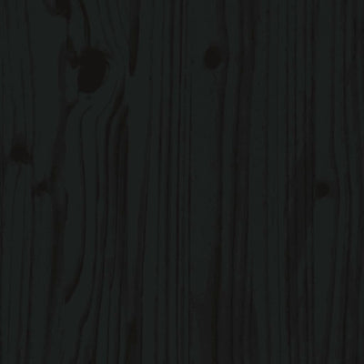 Wall Cabinets 2pcs Black 30x30x40 cm Solid Wood Pine Payday Deals