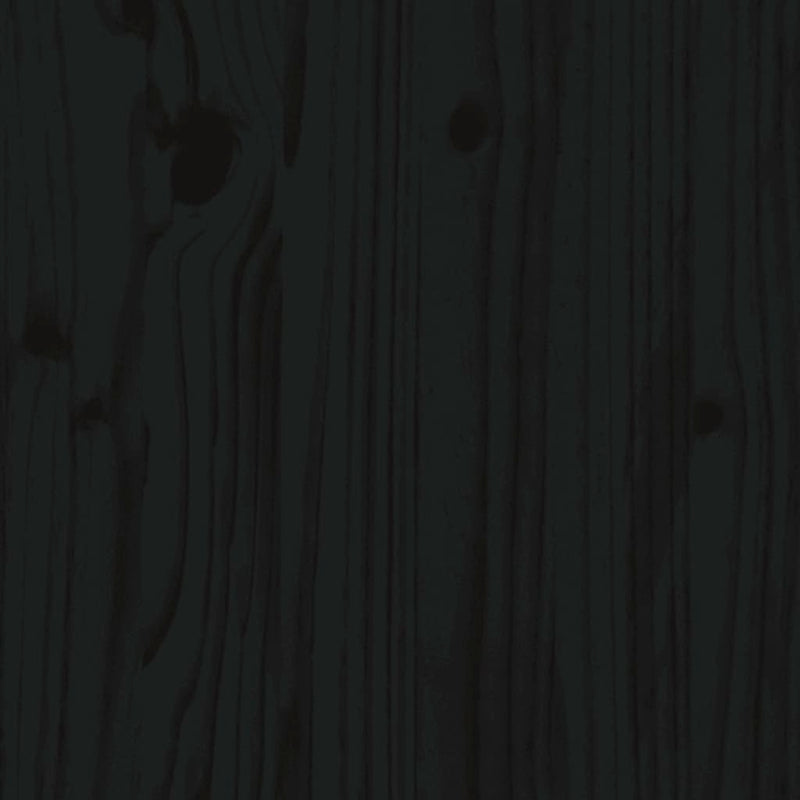 Wall Cabinets 2pcs Black 30x30x40 cm Solid Wood Pine Payday Deals