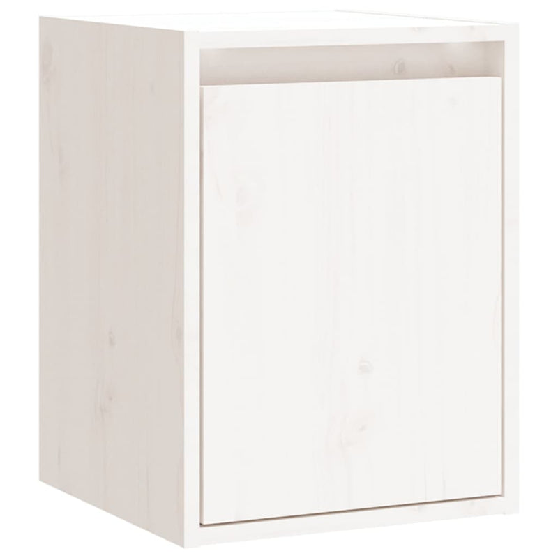 Wall Cabinets 2pcs White 30x30x40 cm Solid Wood Pine Payday Deals
