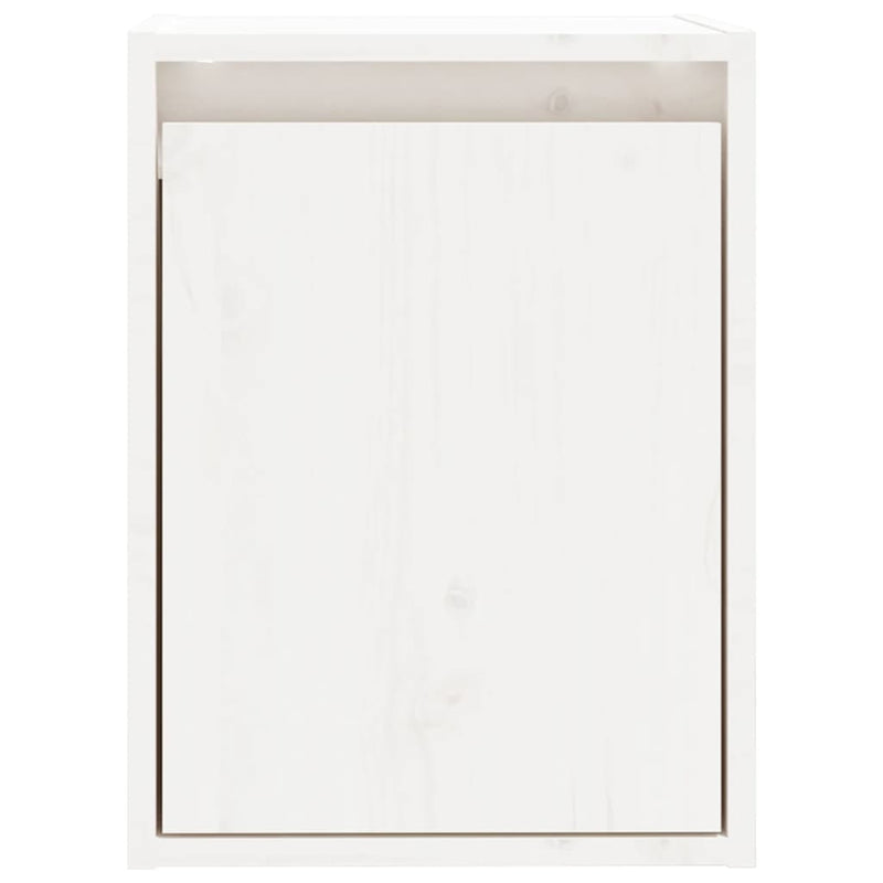 Wall Cabinets 2pcs White 30x30x40 cm Solid Wood Pine Payday Deals