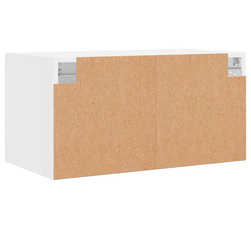 Wall Cabinets with Glass Doors 2 pcs White 68.5x37x35 cm Payday Deals