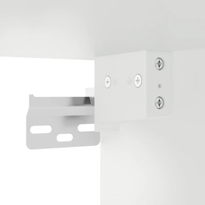 Wall Cabinets with Glass Doors 2 pcs White 68.5x37x35 cm Payday Deals