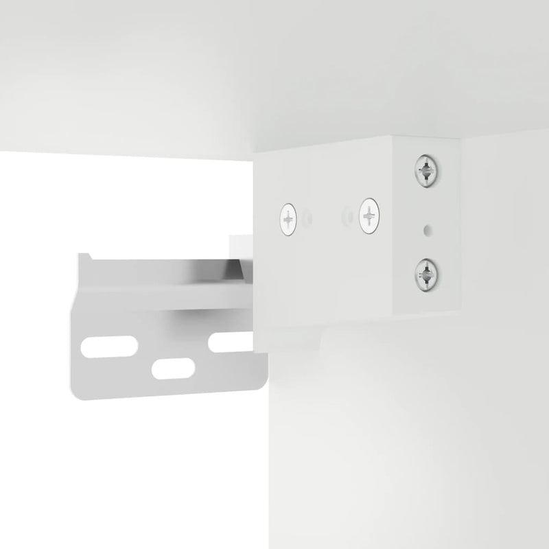 Wall Cabinets with Glass Doors 2 pcs White 68.5x37x35 cm Payday Deals