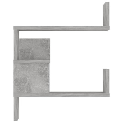 Wall Corner Shelves 2 pcs Concrete Grey 40x40x50 cm Engineered Wood Payday Deals